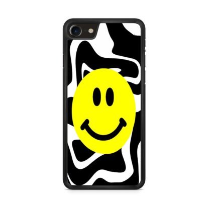 Smile Emoji Black White Pattern iPhone 7 / 8 / SE 2020 / SE 2022 Case