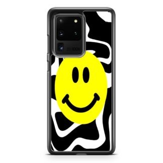 Smile Emoji Black White Pattern Samsung Galaxy S20 / S20 Plus / S20 Ultra / S20 FE Case