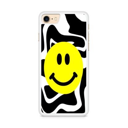 Smile Emoji Black White Pattern iPhone 7 / 8 / SE 2020 / SE 2022 Case - Image 2