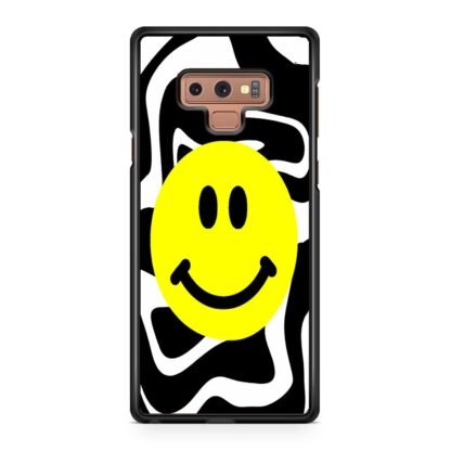 Smile Emoji Black White Pattern Samsung Galaxy Note 9 Case