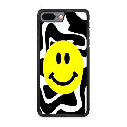 Smile Emoji Black White Pattern iPhone 7 Plus / 8 Plus Case