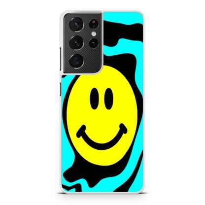 Smile Emoji Tosca Pattern Samsung Galaxy S21 / S21 Plus / S21 Ultra / S21 FE Case - Image 2