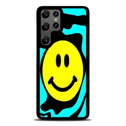 Smile Emoji Tosca Pattern Samsung Galaxy S25 / S25 Plus / S25 Ultra Case