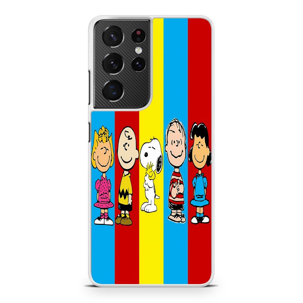 Snoopy And Friends Colorful Samsung Galaxy S21 / S21 Plus / S21 Ultra / S21 FE Case - Image 2