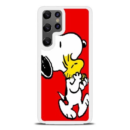 Snoopy And Woodstock Red Samsung Galaxy S25 / S25 Plus / S25 Ultra Case - Image 2