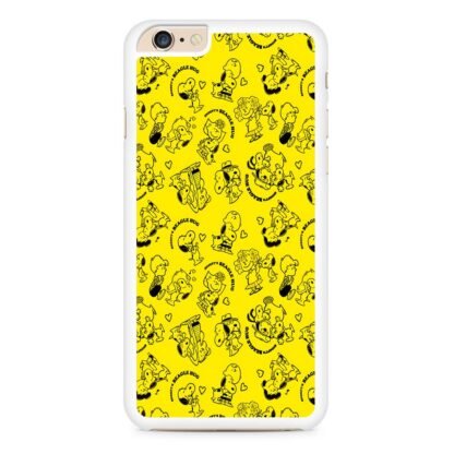 Snoopy Beagle Hug Yellow iPhone 6 / 6S / 6 Plus / 6S Plus Case - Image 2
