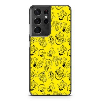 Snoopy Beagle Hug Yellow Samsung Galaxy S21 / S21 Plus / S21 Ultra / S21 FE Case