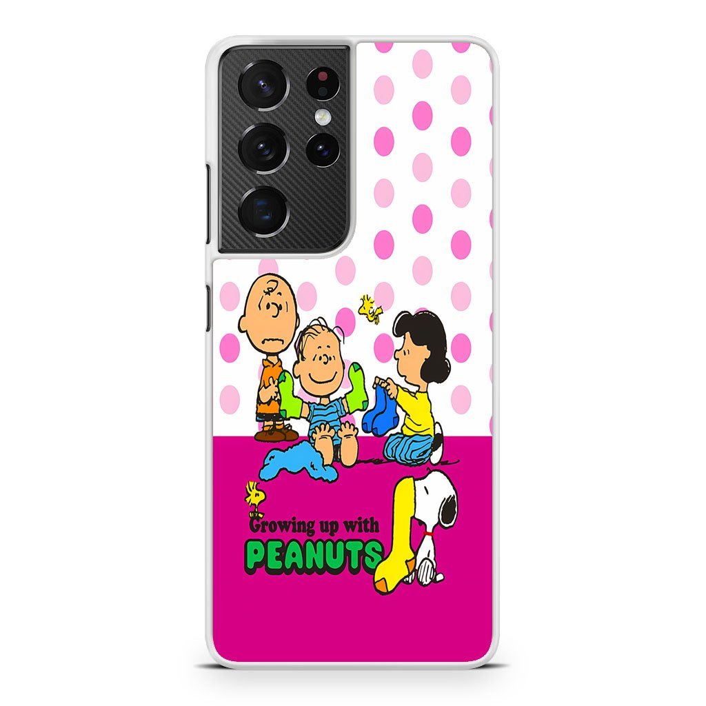 Snoopy Growing Up With Peanuts Samsung Galaxy S21 / S21 Plus / S21 Ultra / S21 FE Case - Image 2