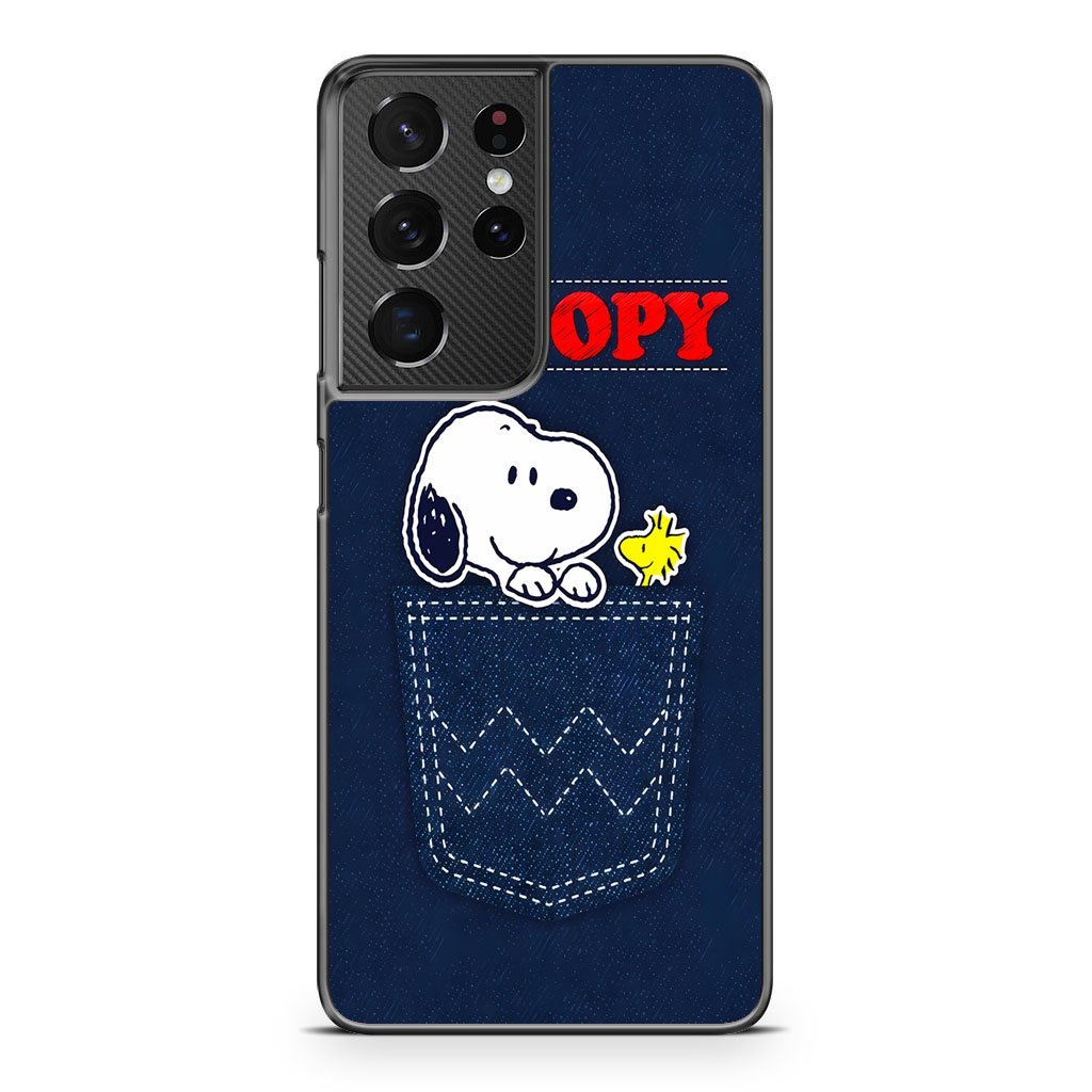 Snoopy Jeans Pocket Samsung Galaxy S21 / S21 Plus / S21 Ultra / S21 FE Case