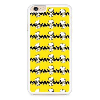 Snoopy Line Pattern Yellow iPhone 6 / 6S / 6 Plus / 6S Plus Case - Image 2