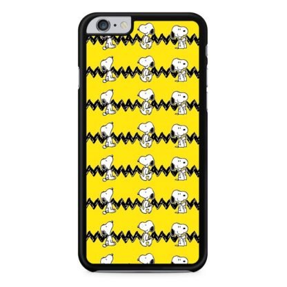 Snoopy Line Pattern Yellow iPhone 6 / 6S / 6 Plus / 6S Plus Case