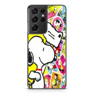 Snoopy Mail Stamps Samsung Galaxy S21 / S21 Plus / S21 Ultra / S21 FE Case