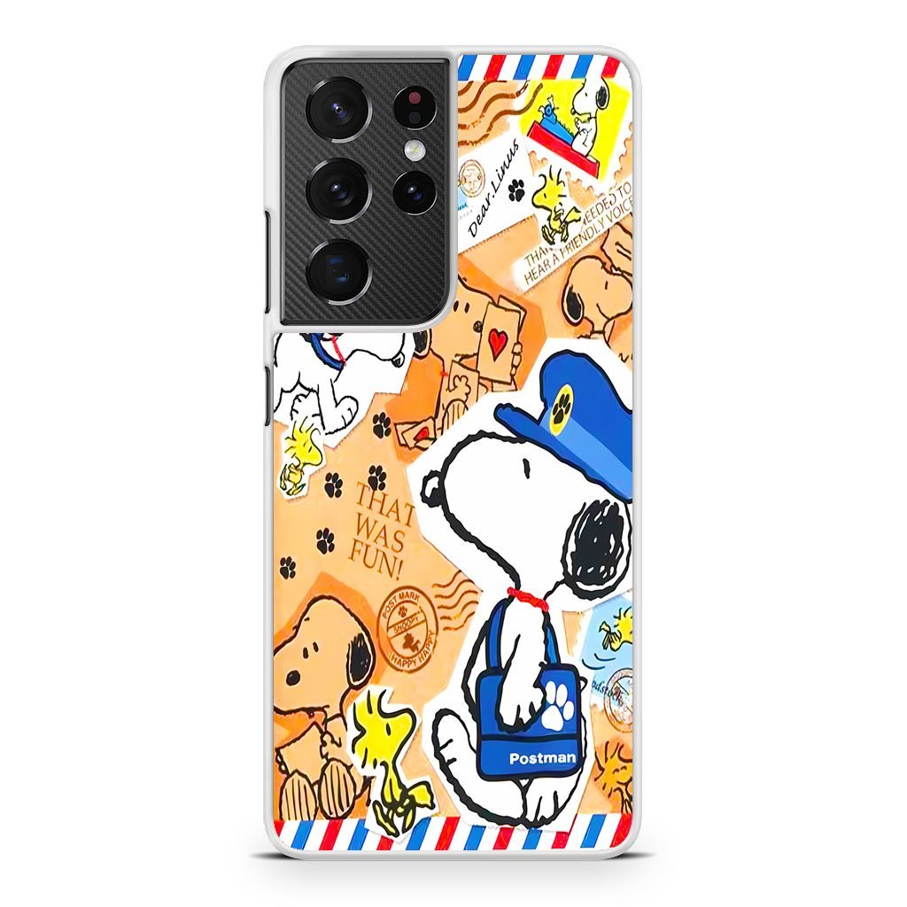 Snoopy Postman Samsung Galaxy S21 / S21 Plus / S21 Ultra / S21 FE Case - Image 2