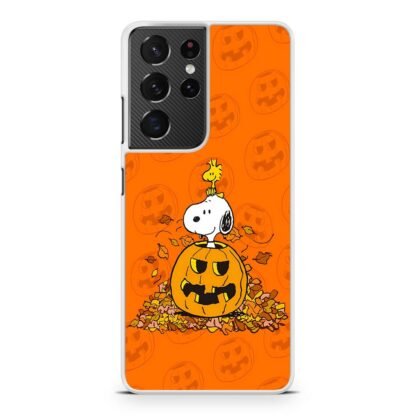 Snoopy Pumpkin Helloween Samsung Galaxy S21 / S21 Plus / S21 Ultra / S21 FE Case - Image 2