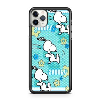 Snoopy Sliding Sky Blue iPhone 12 / 12 Pro / 12 Pro Max / 12 Mini Case