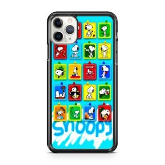 Snoopy Sticky Note Sky Blue iPhone 12 / 12 Pro / 12 Pro Max / 12 Mini Case