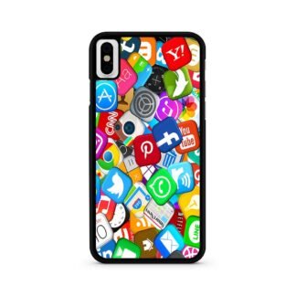 Social Media Icon Logo iPhone X / XR / XS / XS Max Case