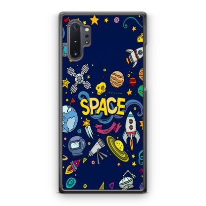 Space Dark Blue Doodle Samsung Galaxy Note 10 / Note 10 Plus Case