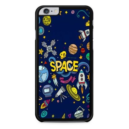 Space Dark Blue Doodle iPhone 6 / 6S / 6 Plus / 6S Plus Case