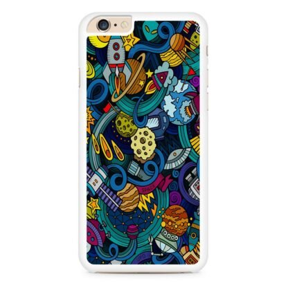 Space Planet Doodle iPhone 6 / 6S / 6 Plus / 6S Plus Case - Image 2