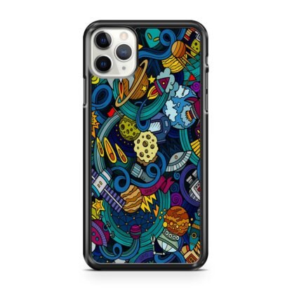 Space Planet Doodle iPhone 12 / 12 Pro / 12 Pro Max / 12 Mini Case