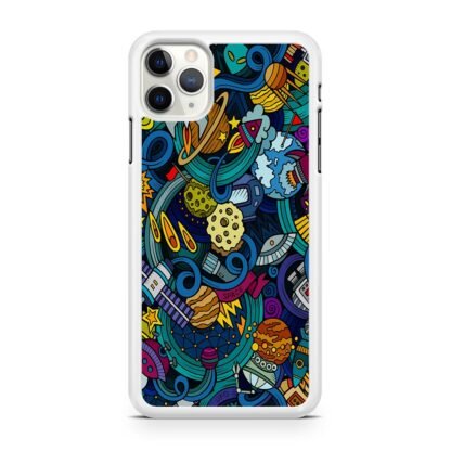 Space Planet Doodle iPhone 12 / 12 Pro / 12 Pro Max / 12 Mini Case - Image 2