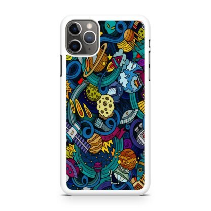 Space Planet Doodle iPhone 14 / 14 Plus / 14 Pro / 14 Pro Max Case - Image 2