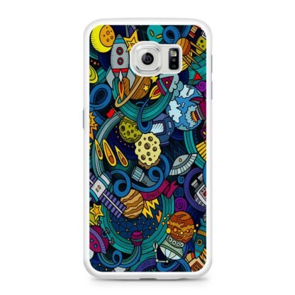 Space Planet Doodle Samsung Galaxy S6 / S6 Edge / S6 Edge Plus Case - Image 2