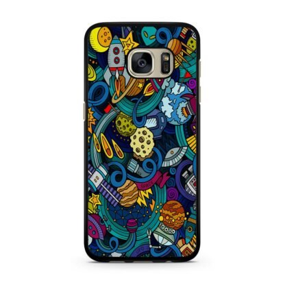 Space Planet Doodle Samsung Galaxy S7 / S7 Edge Case