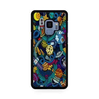 Space Planet Doodle Samsung Galaxy S9 / S9 Plus Case