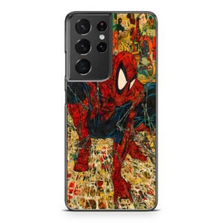 Spider Man Spider Web Comic Samsung Galaxy S21 / S21 Plus / S21 Ultra / S21 FE Case