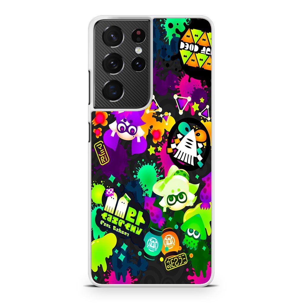 Splatoon Colorful Splat Samsung Galaxy S21 / S21 Plus / S21 Ultra / S21 FE Case - Image 2