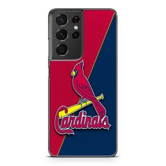 St Louis Cardinals Carbon Logo Samsung Galaxy S21 / S21 Plus / S21 Ultra / S21 FE Case