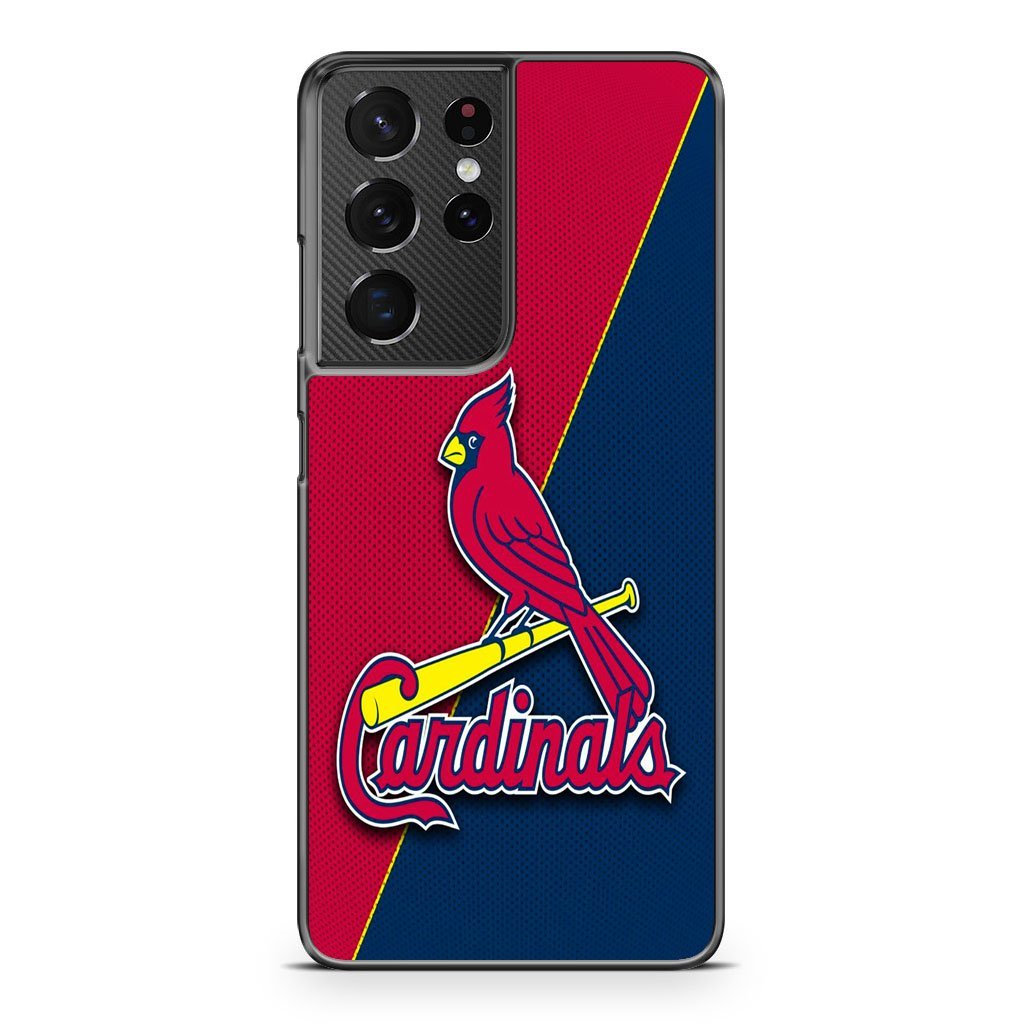 St Louis Cardinals Carbon Logo Samsung Galaxy S21 / S21 Plus / S21 Ultra / S21 FE Case