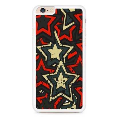 Star Red Black Mural Art Collage iPhone 6 / 6S / 6 Plus / 6S Plus Case - Image 2