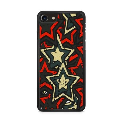 Star Red Black Mural Art Collage iPhone 7 / 8 / SE 2020 / SE 2022 Case