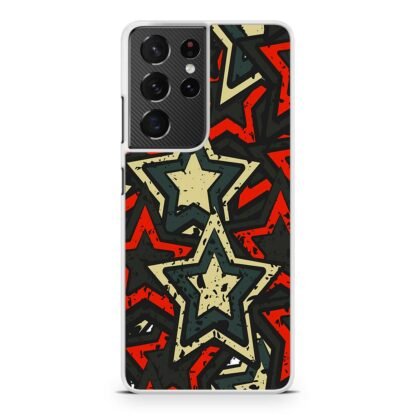 Star Red Black Mural Art Collage Samsung Galaxy S21 / S21 Plus / S21 Ultra / S21 FE Case - Image 2