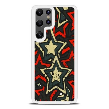 Star Red Black Mural Art Collage Samsung Galaxy S25 / S25 Plus / S25 Ultra Case - Image 2