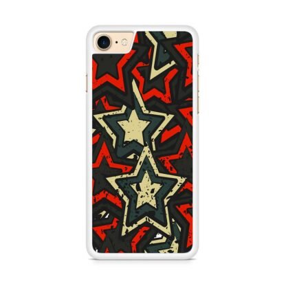 Star Red Black Mural Art Collage iPhone 7 / 8 / SE 2020 / SE 2022 Case - Image 2