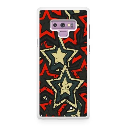 Star Red Black Mural Art Collage Samsung Galaxy Note 9 Case - Image 2