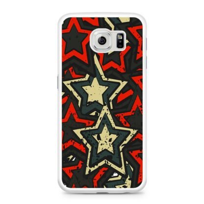 Star Red Black Mural Art Collage Samsung Galaxy S6 / S6 Edge / S6 Edge Plus Case - Image 2