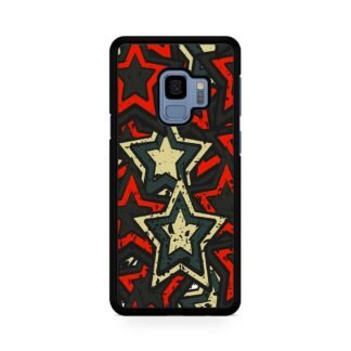 Star Red Black Mural Art Collage Samsung Galaxy S9 / S9 Plus Case