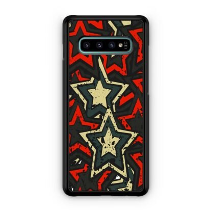 Star Red Black Mural Art Collage Samsung Galaxy S10 / S10e / S10 Plus / S10 5G Case