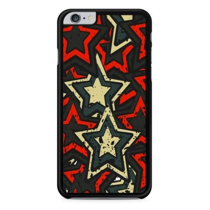 Star Red Black Mural Art Collage iPhone 6 / 6S / 6 Plus / 6S Plus Case