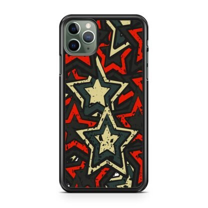 Star Red Black Mural Art Collage iPhone 15 / 15 Plus / 15 Pro / 15 Pro Max Case