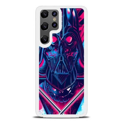 Star Wars Darth Vader Blue Pink Vector Samsung Galaxy S25 / S25 Plus / S25 Ultra Case - Image 2