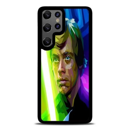 Star Wars Luke Skywalker Green Lightsaber Vector Samsung Galaxy S25 / S25 Plus / S25 Ultra Case