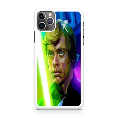 Star Wars Luke Skywalker Green Lightsaber Vector iPhone 15 / 15 Plus / 15 Pro / 15 Pro Max Case - Image 2