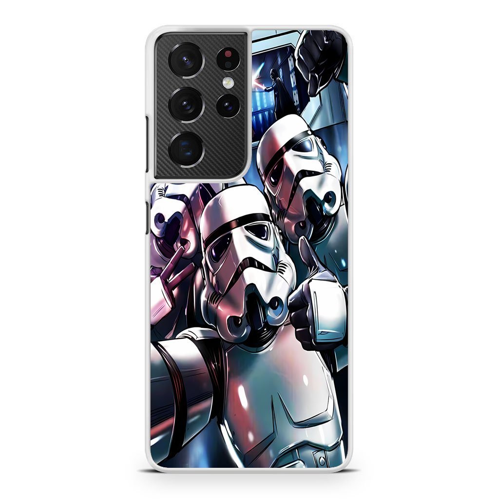 Star Wars Stormtrooper Selfie Samsung Galaxy S21 / S21 Plus / S21 Ultra / S21 FE Case - Image 2