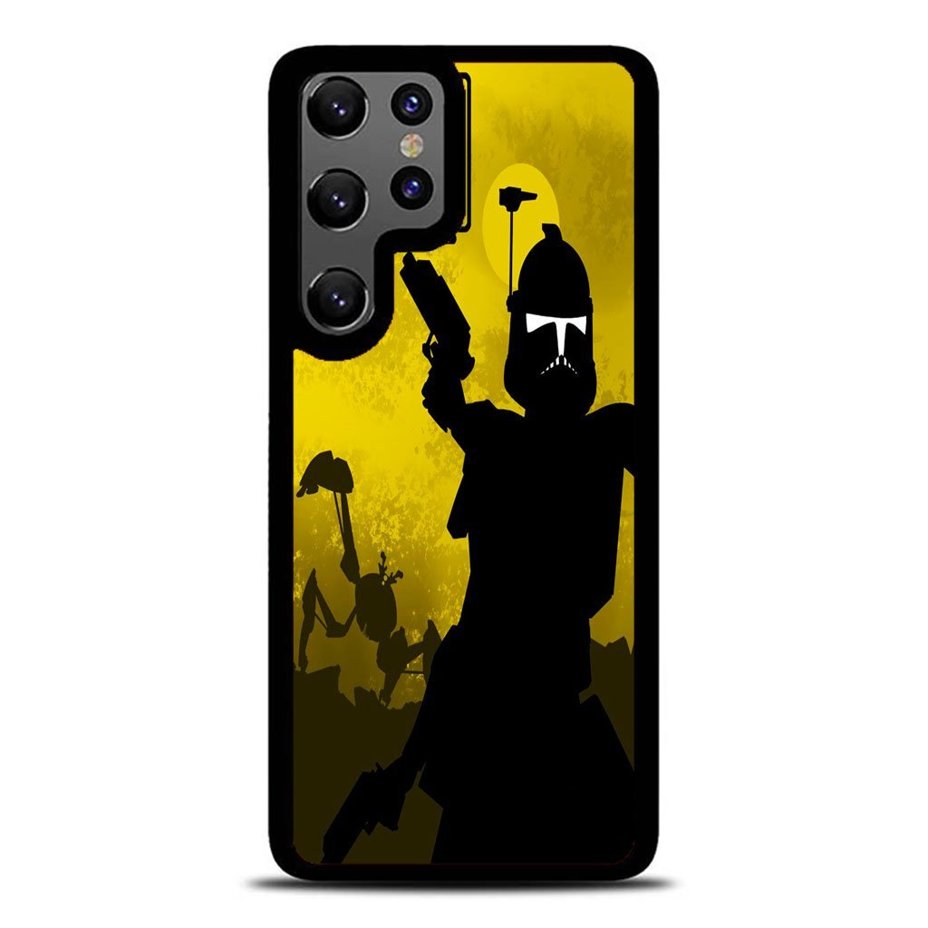 Star Wars The Clone Wars Yellow Cover Samsung Galaxy S25 / S25 Plus / S25 Ultra Case